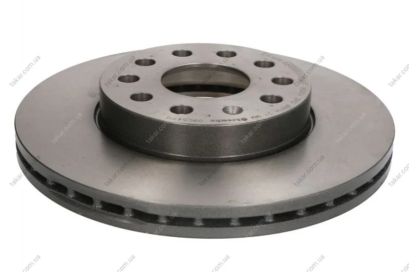 Торзмозной диск двухсторонний на передний мост вентилируемый 5 BREMBO 09.C547.11 (фото 1)