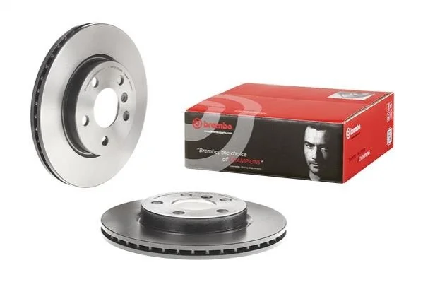 Гальмівний диск двосторонній на передній міст вентильований 5 BREMBO 09.C744.11 (фото 1)