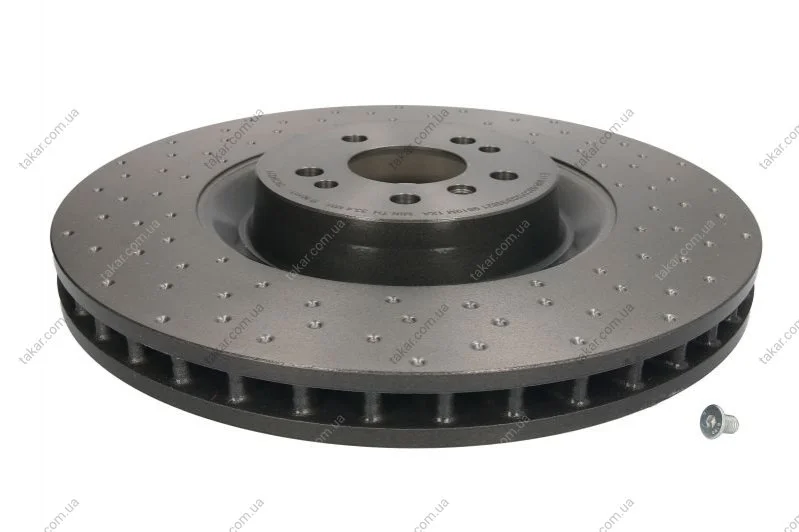 Торзмозной диск двухсторонний на передний мост вентилируемый 5 BREMBO 09.C942.11 (фото 1)