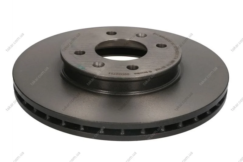 Гальмівний диск двосторонній на передній міст вентильований 4 BREMBO 09.D227.11 (фото 1)