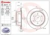Гальмівний диск двосторонній на задній міст вентильований 6 BREMBO 09.D413.11 (фото 1)