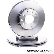 Гальмівний диск двосторонній на передній міст вентильований 5 BREMBO 09.E034.11