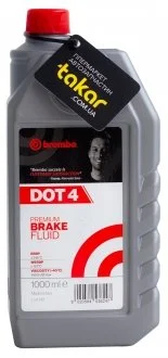 Тормозная жидкость (DOT 4), 1л BREMBO L04010