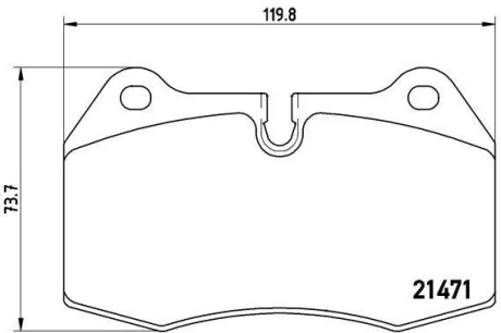 Гальмівні колодки передні дискові BREMBO P06 018