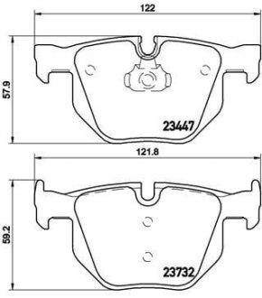 Гальмівні колодки дискові BREMBO P06 056X