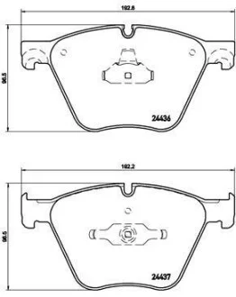 Гальмівні колодки передні дискові BREMBO P06 073