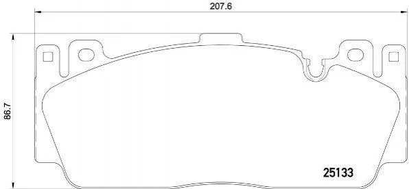 Гальмівні колодки передні дискові BREMBO P06 079 (фото 1)