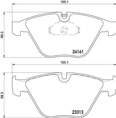 Гальмівні колодки передні дискові BREMBO P06 081 (фото 1)