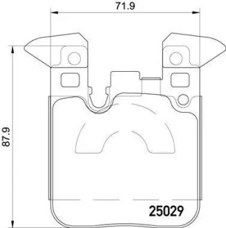 Гальмівні колодки задні дискові BREMBO P06 087