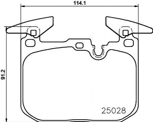 Тормозные колодки дисковые BREMBO P06 096 (фото 1)