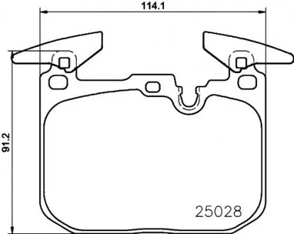 Тормозные колодки дисковые BREMBO P06096X
