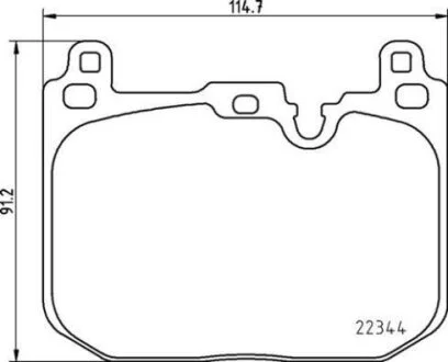 Гальмівні колодки дискові BREMBO P06097