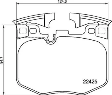Гальмівні колодки дискові BREMBO P06099