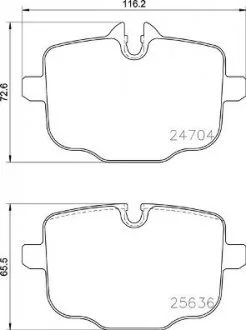 Тормозные колодки дисковые BREMBO P06 101