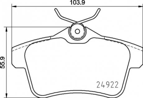 Гальмівні колодки дискові BREMBO P06 102 (фото 1)