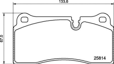 Тормозные колодки дисковые BREMBO P06 111