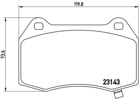 Тормозные колодки дисковые BREMBO P09 003