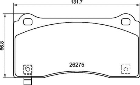 Тормозные колодки дисковые BREMBO P09 028