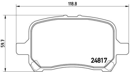Гальмівні колодки дискові BREMBO P10 014