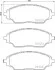 Тормозные колодки дисковые BREMBO P10 070 (фото 1)