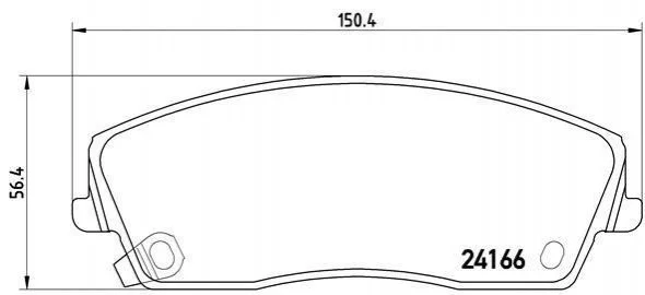 Гальмівні колодки передні дискові BREMBO P11 019 (фото 1)