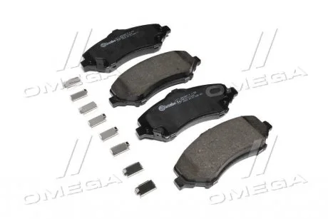 Тормозные колодки передние дисковые BREMBO P11 022