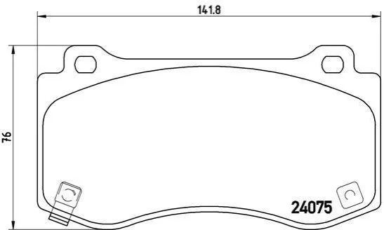 Тормозные колодки дисковые BREMBO P11 023 (фото 1)