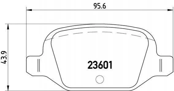 Тормозные колодки задние дисковые BREMBO P23 064 (фото 1)