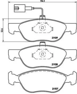 Тормозные колодки дисковые BREMBO P23 070