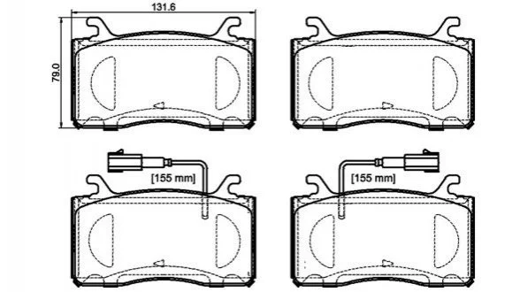 Тормозные колодки дисковые BREMBO P23 185 (фото 1)