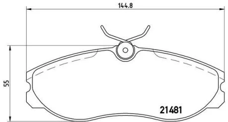 Тормозные колодки передние дисковые BREMBO P24 039