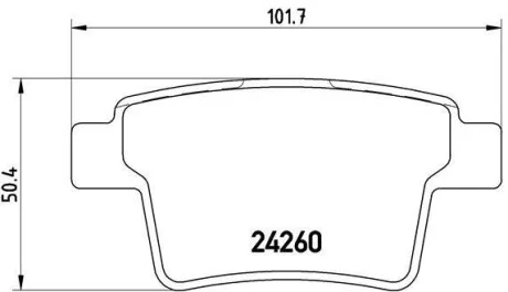 Тормозные колодки задние дисковые BREMBO P24 063