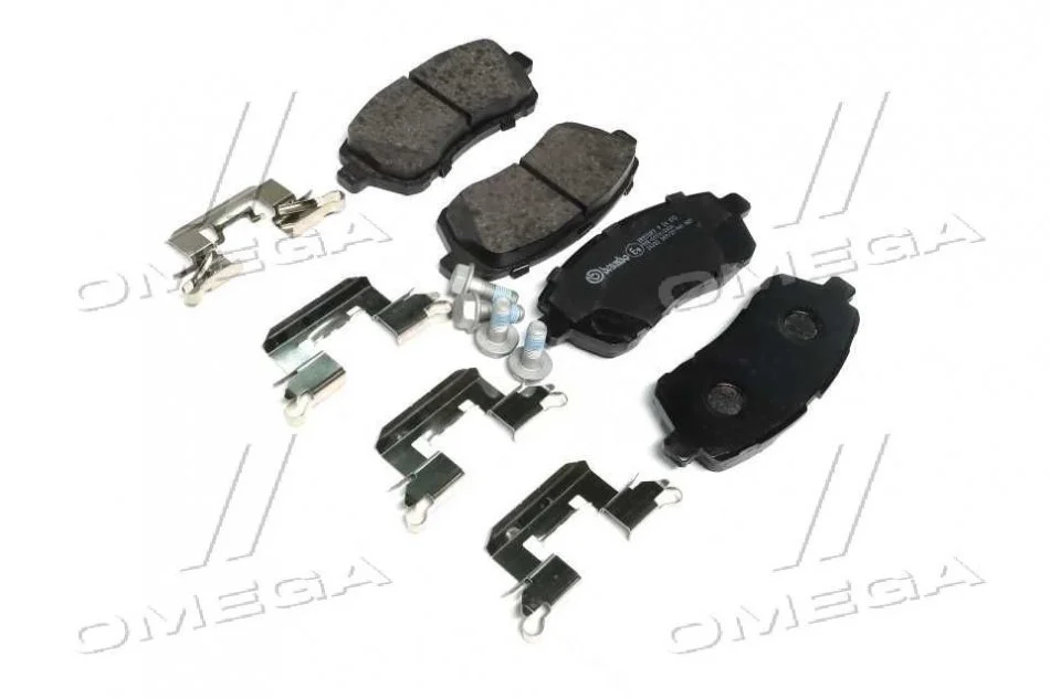 Тормозные колодки передние дисковые BREMBO P24 072 (фото 1)