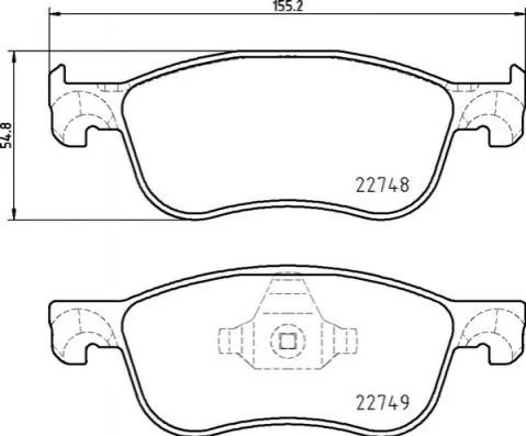 Тормозные колодки дисковые BREMBO P24 210 (фото 1)