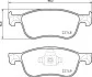 Тормозные колодки дисковые BREMBO P24 210 (фото 1)