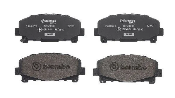 Тормозные колодки дисковые BREMBO P28043X (фото 1)