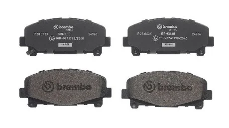 Тормозные колодки дисковые BREMBO P28043X