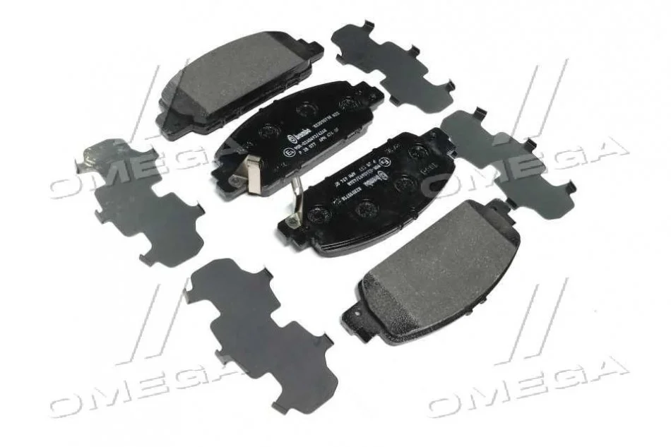 Тормозные колодки дисковые BREMBO P28 077 (фото 1)