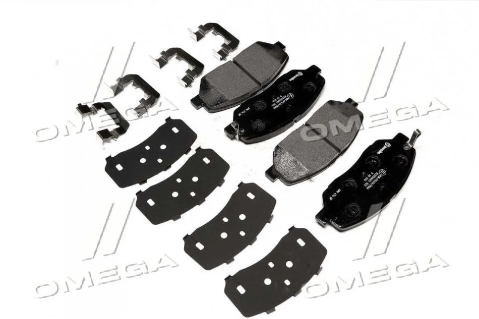 Тормозные колодки передние дисковые BREMBO P30 036 (фото 1)