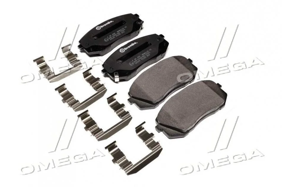 Тормозные колодки передние дисковые BREMBO P30 056 (фото 1)