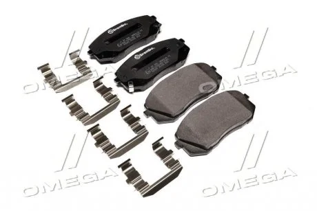 Тормозные колодки передние дисковые BREMBO P30 056