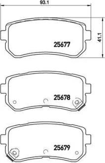 Тормозные колодки задние дисковые BREMBO P30 068