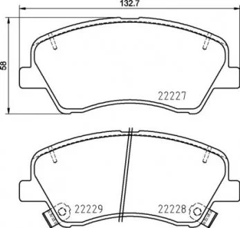 Тормозные колодки дисковые BREMBO P30 098