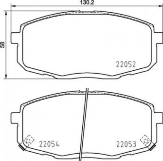 Гальмівні колодки дискові BREMBO P30 099