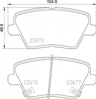 Гальмівні колодки дискові BREMBO P30 109