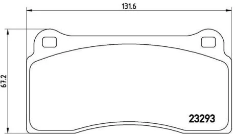 Тормозные колодки передние дисковые BREMBO P36 018