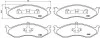 Тормозные колодки передние дисковые BREMBO P37 004 (фото 1)