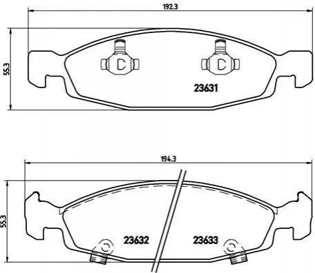 Тормозные колодки передние дисковые BREMBO P37 005 (фото 1)