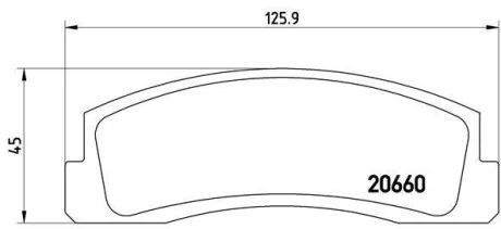 Тормозные колодки передние дисковые BREMBO P41 002