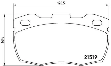 Гальмівні колодки передні дискові BREMBO P44 005